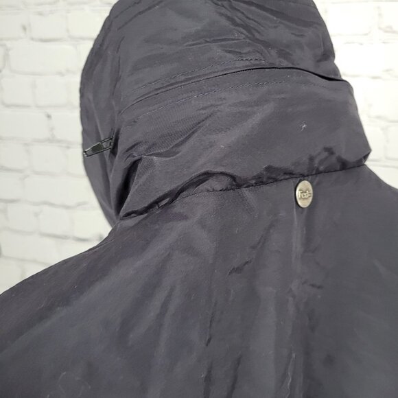 Fedex Black Double Zip Hideable Hood Relflective Windbreaker Jacket Size 3XL - Picture 13 of 16